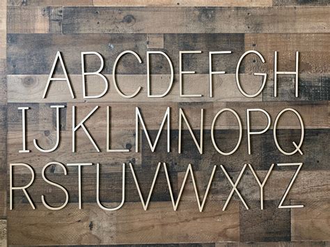 Wooden Letters Unfinished Wood 5 Tall Alphabet Teacher - Etsy