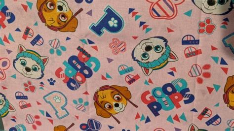 Paw Patrol Fabric Etsy