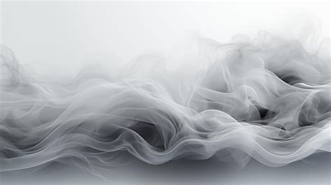 Premium AI Image | transparent smoke on grey white gradient background