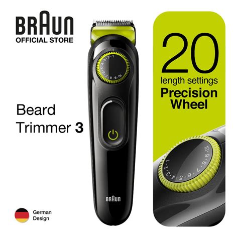 Braun Beard Trimmer 3 BT3021 Black Green Beard Trimmer For Men 20