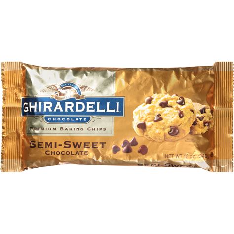 Ghirardelli Chocolate Semi Sweet Chocolate Baking Chips 12 Oz