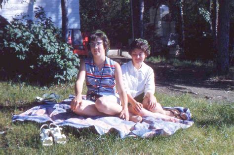 Susan Fassett And Karen Loeb At Hoover S Cabin At Lake Metig… Flickr