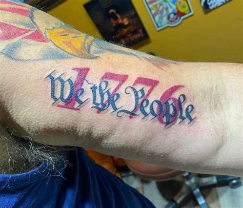 101 Best We The People Flag Tattoo Ideas That Will Blow Your Mind