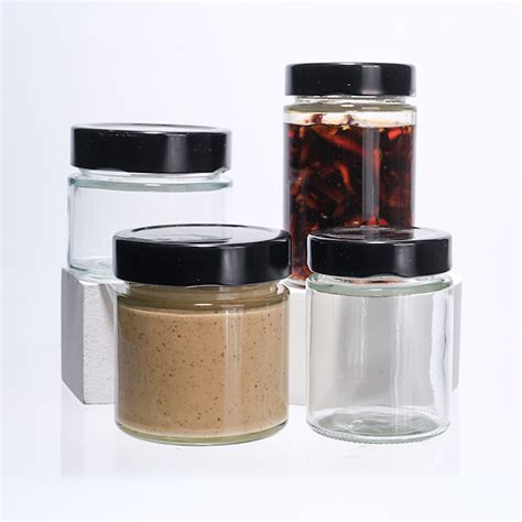 Hot Sale 500ml Straight Sided Round Glass Sauce Jar With Metal Deep Cap China Glass Jar And