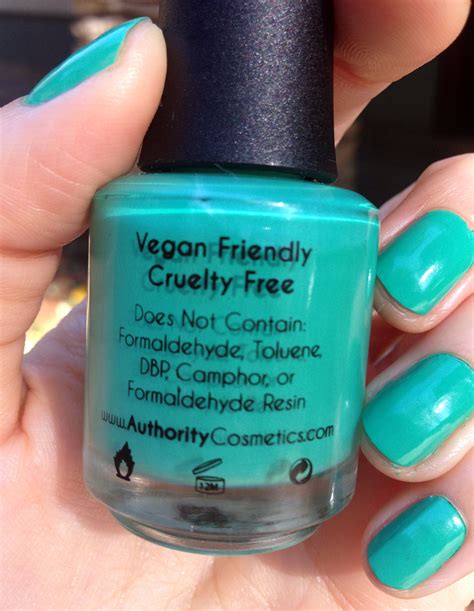 Authority Cosmetics Cruelty Free Non Toxic Nail Polish Vegan Beauty