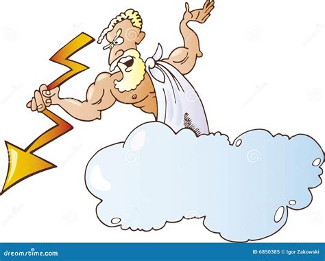 Greek God Zeus Cartoon Illustration | CartoonDealer.com #53722751