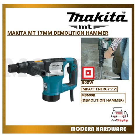 Makita Mt 17mmand900w Demolition Hammertukul Rupa M8600b Shopee Malaysia