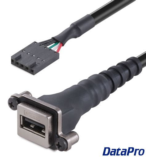 IP67 Waterproof Panel Mount USB 2 0 A To 5 Pin Header Cable DataPro