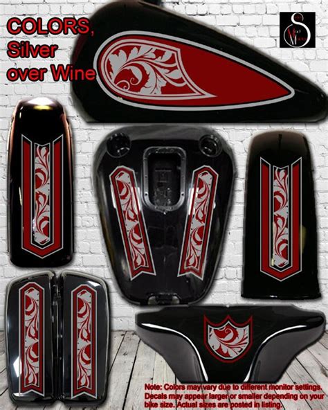 Motorcycle Decal Vinyl Graphics Set Universal For Honda Harley