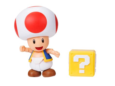 World Of Nintendo 4 Toad With Question Block Figure