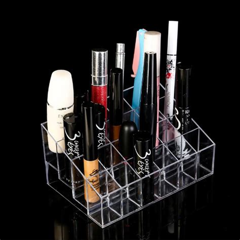 24 Lipstick Holder Display Stand Clear Acrylic Cosmetic Mascara Lip