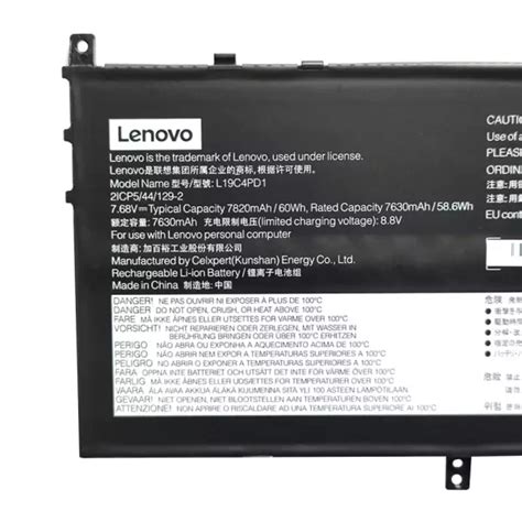 노트북 배터리 레노버 LENOVO L19C4PD1 L19M4PD1 L19L4PD1 Yoga C640 13IML 배터리