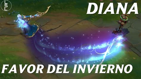 Diana Favor del Invierno Previsualización League of Legends YouTube