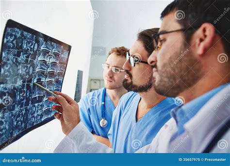 Radiologists At Work Stock Image Image Of Collar Hand 35657975