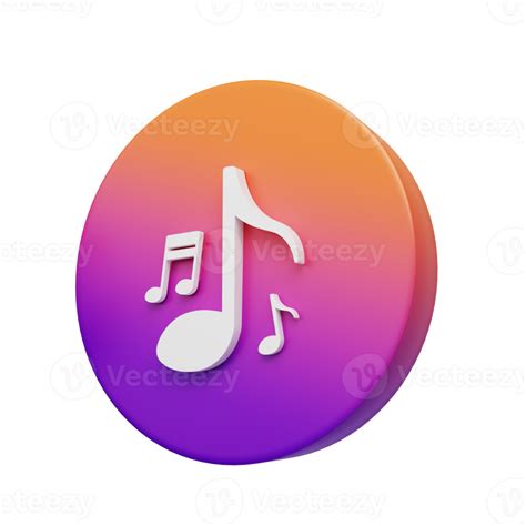 Music Festival Colorful Icon With Notes And The Inscription Music 3d