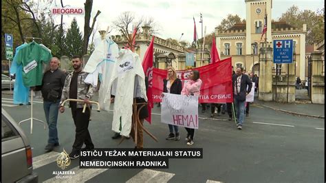 Štrajk upozorenja radnika Kliničkog centra Srbije YouTube