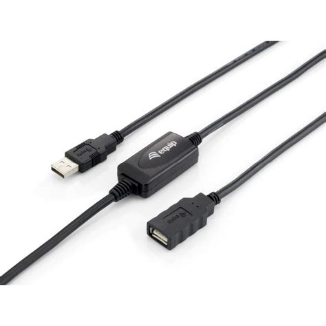 Cable Extensor Equip Usb A Macho Hembra Activo M Negro Europeanpc