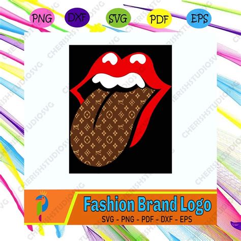 Louis Vuitton Lips Svg Logo Svg LV Wrap Svg Louis Vuitton Svg