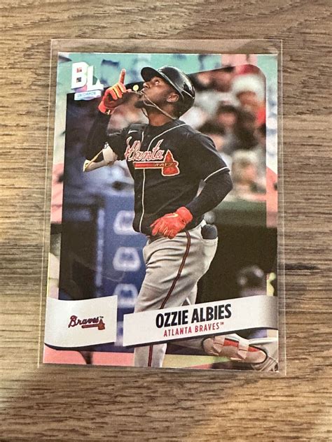 2024 Topps Big League Ozzie Albies 210 Rainbow Foil Braves EBay