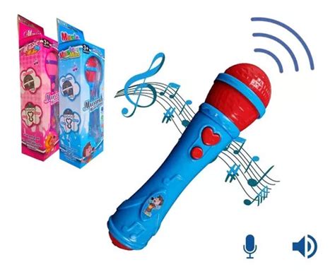 Microfone Infantil Sai Voz Toca Musica Brinquedo Musical Cor Mercadolivre