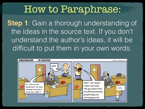 Paraphrasing And Plagiarism