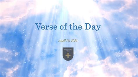 Bible Verse Of The Day April 19 2023 Youtube