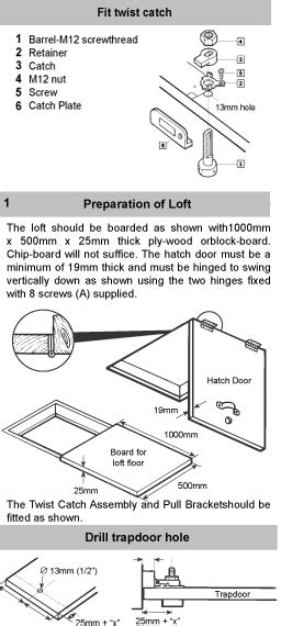 Plastic Loft Hatch Catch and Pole Combination