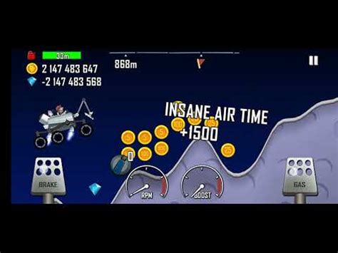 Hill Climb Racing Mobile Gameplay Moon Lander On Moon Youtube