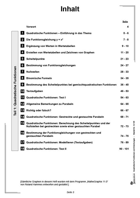 Quadratische Funktionen Gleichungen Kinderleicht