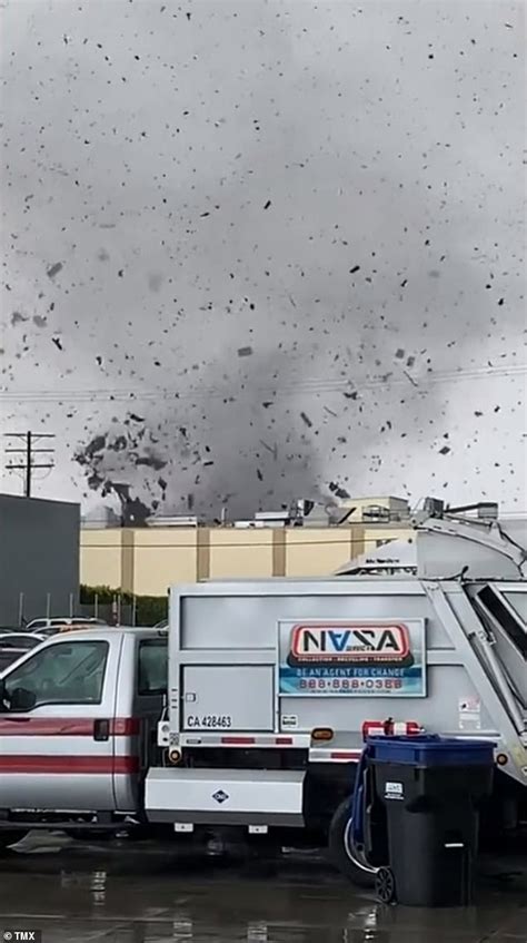 Wild Video Shows Tornado Touching Down Near La Damaging Multiple Buildings As Storm Kills Five