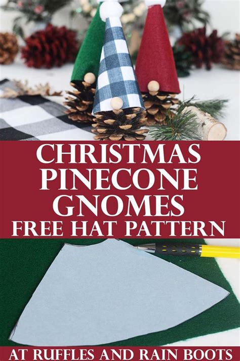 Easy Pinecone Gnomes For Christmas Decor Pinterest Christmas Crafts