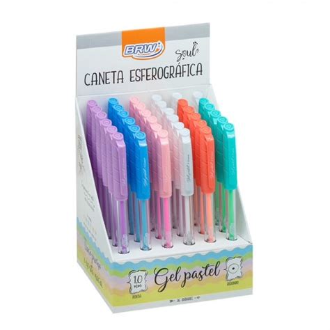 Caneta Esferogr Fica Gel Brw Pastel Mm Lan Amento Uni Shopee Brasil