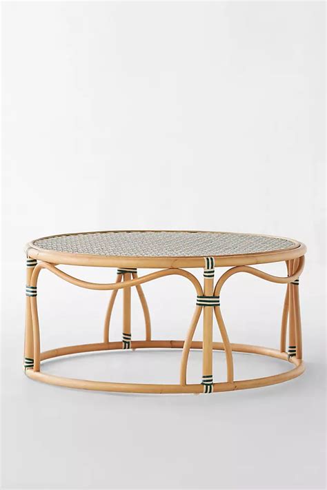 Coastal Rattan Coffee Table Anthropologie