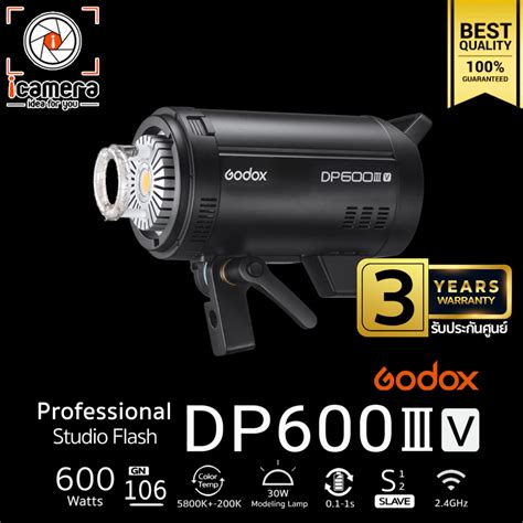 Godox Flash Dp600iiiv 600w 5800k Bowen Mount รับประกันศูนย์ Godox