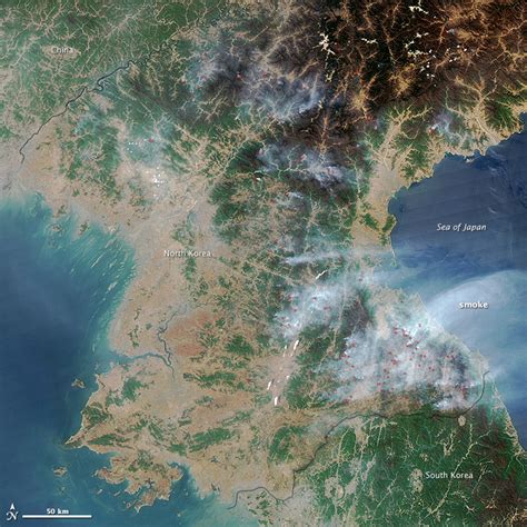 Fires In North Korea Natural Hazards