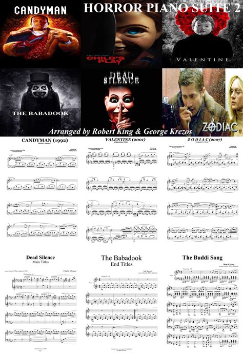 Horror Piano Suite 2 | Piano Sheet Music Soundtracks