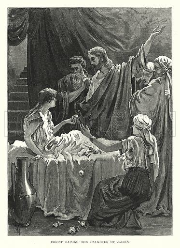 Christ Raising The Daughter Of Jairus Stock Image Look And Learn