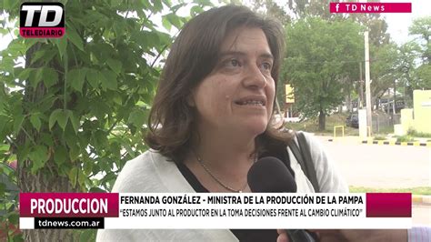 Fernanda Gonzalez Ministra De La Produccion De La Pampa Reunion Con