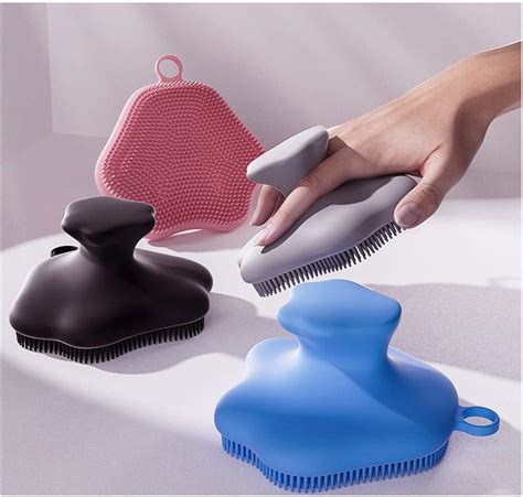 Silicone Face Scrubber Exfoliating Brush For Men And Women Black