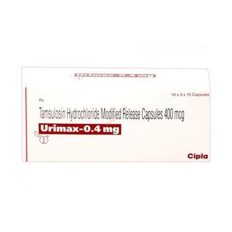 Medicine Grade Urimax Tamsulosin Capsule Packaging Type Strips At Rs