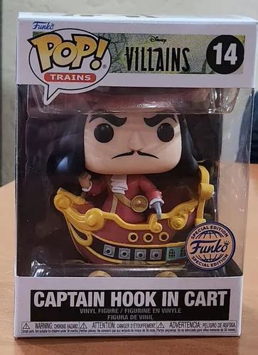 Funko Pop Captain Hook In Cart Disney Villains Trains Mercadolibre