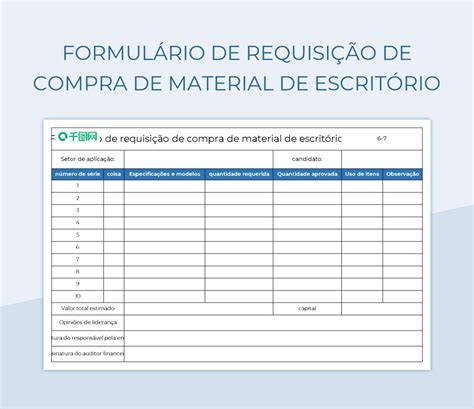 Modelos De Planilhas Requisi O De Compra Para Microsoft Excel E