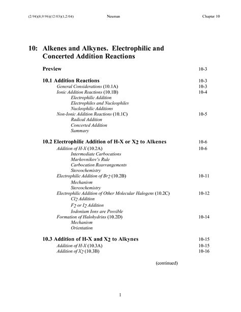 Solution Chapter 10 Alkenes And Alkynes Electrophilic And Concerted Addition Reactions From