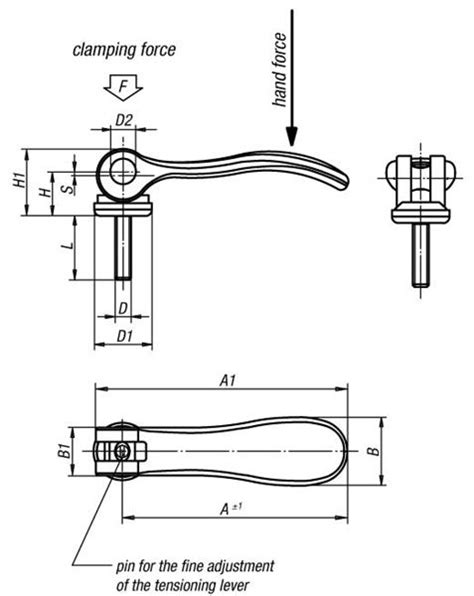 Adjustable Aluminum Cam Lever | OneMonroe