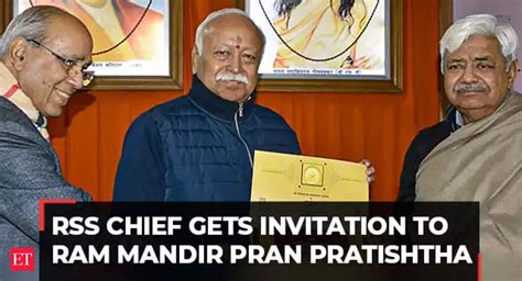 Ayodhya Ram Mandir Pran Pratishtha RSS Chief Mohan Bhagwat Gets