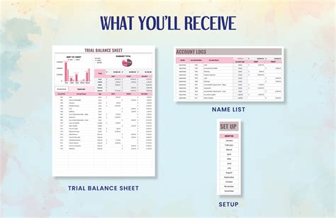 Trial Balance Sheet Template in Excel, Google Sheets - Download ...