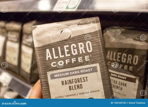 Allegro Coffee at the Store Editorial Image - Image of beans, medium ...