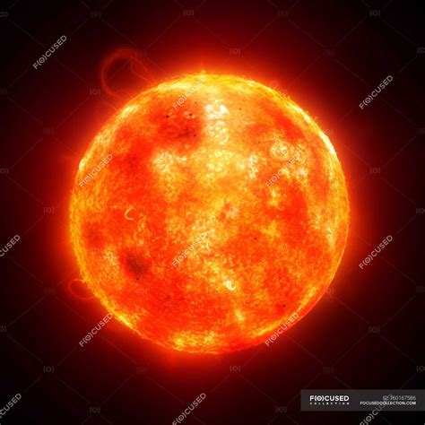 Solar activity and solar spots — flare, chromosphere - Stock Photo ...