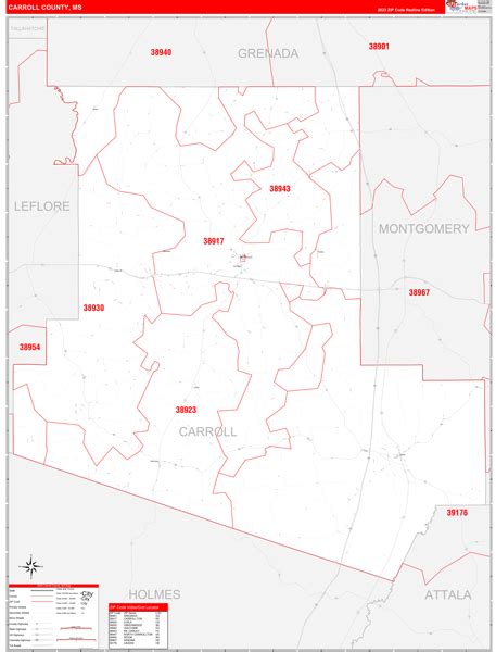 Digital Maps Of Carroll County Mississippi Marketmaps