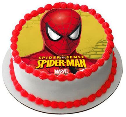 Cialda Ostia Senza Glutine Per Torta Tonda SPIDER MAN UOMO RAGNO